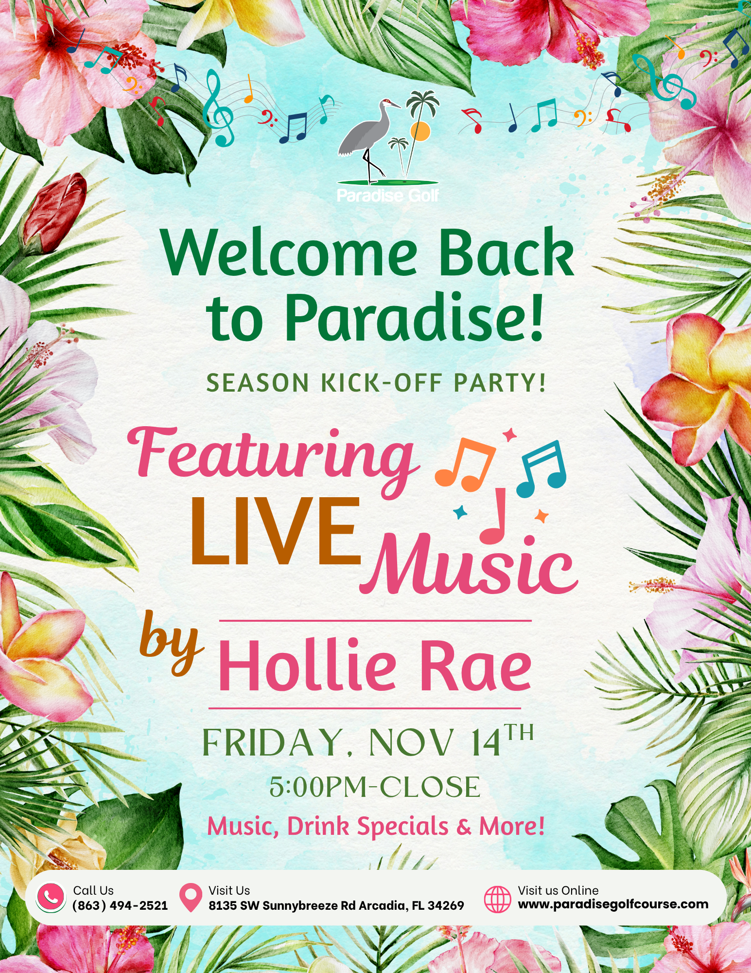 Season Kickoff with Live Music by Hollie Rae